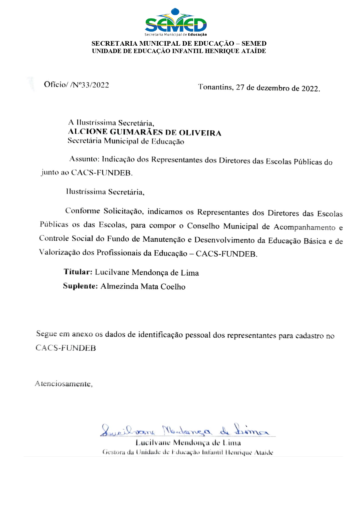 oficio 33 2022